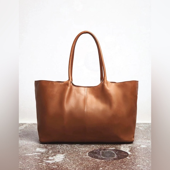 Gabriela Hearst Handbags - GABRIELA HEARST Mcewan Tote XL Oversized Brown Carryon Leather Bag Shopper Jumbo